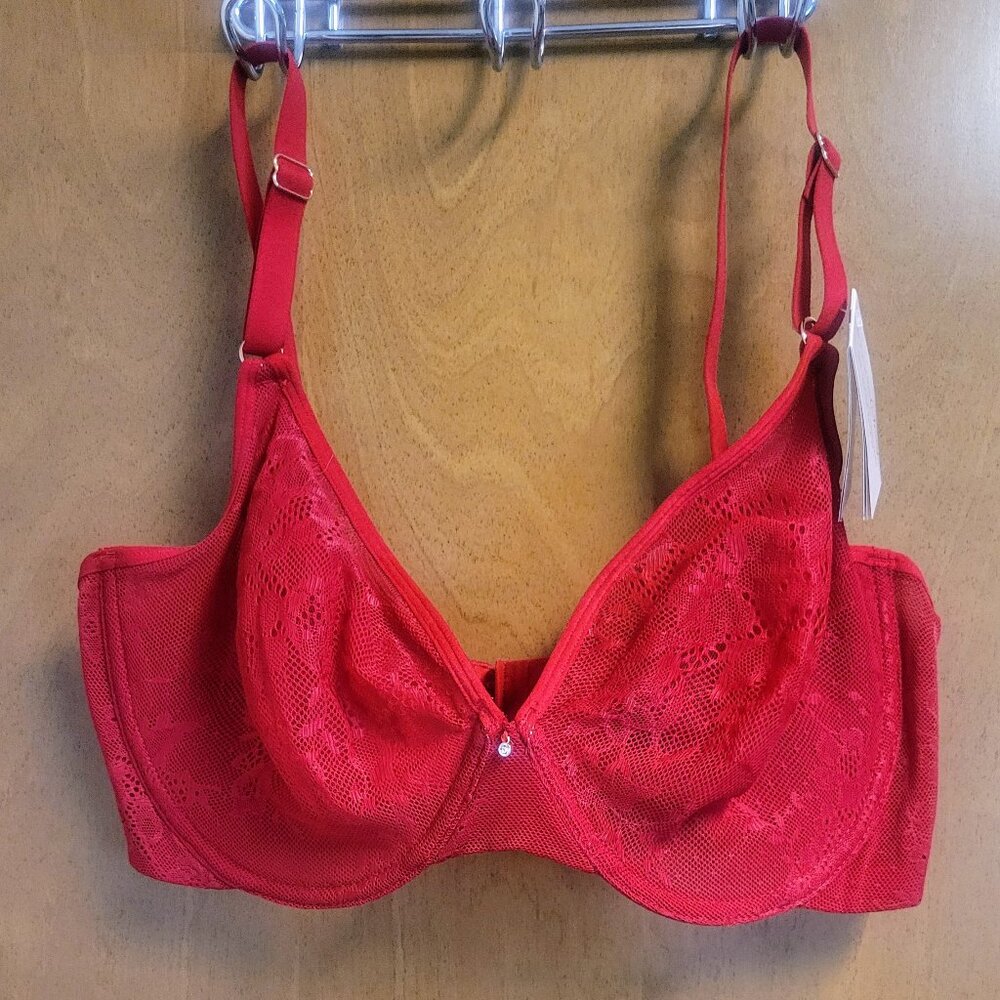 Beautiful ladies Sheer mesh demi underwire bra